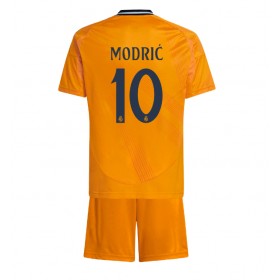 Real Madrid Luka Modric #10 Borta Kläder Barn 2024-25 Kortärmad (+ Korta byxor)